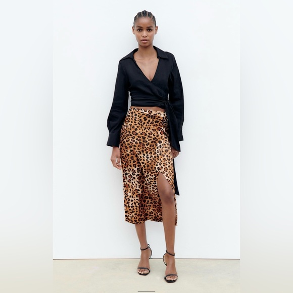 Zara Cheetah Print Maxi Skirt - Picture 1 of 5